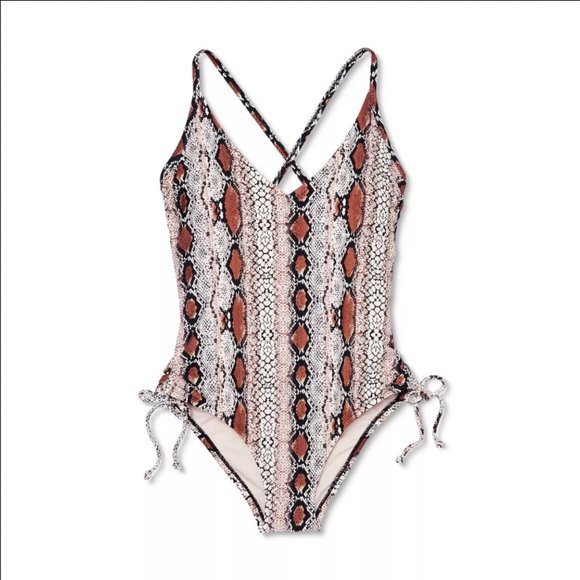 KONA SOL Medium Coverage One Piece Animal Print Swimsuit NEW WITH TAG! - Picture 5 of 7